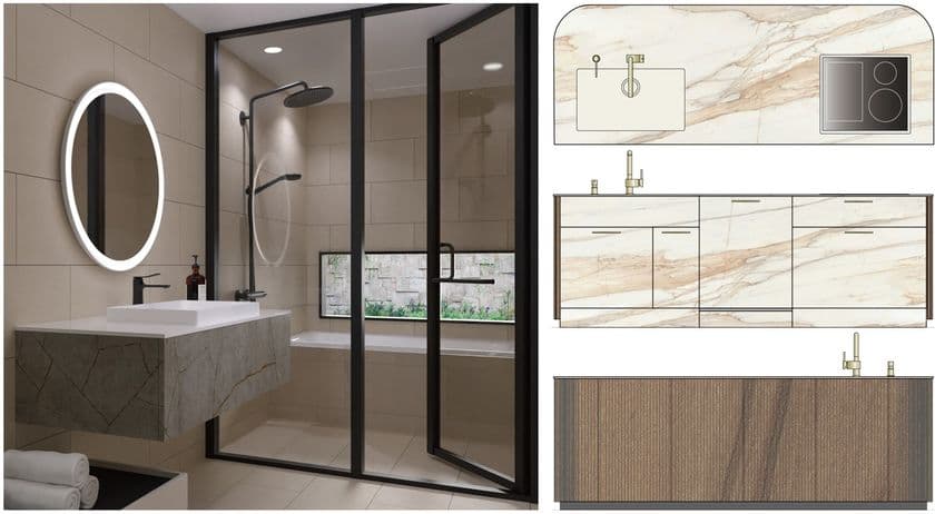 最新の内装トレンドの要素を取り込んだセミオーダーキッチンを
2025年9月17日(水)~18日(木)に開催の
リフォーム産業フェアにて初公開
世界遺産サグラダ・ファミリアのタイルを使用した
デザインユニットバスも展示