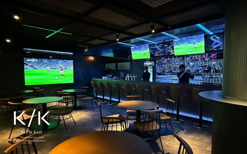藤沢駅近に新感覚スポーツバーラウンジ
『Key & Kool』が11月27日オープン