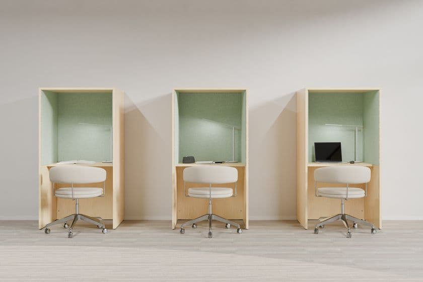 静かな集中空間をすぐに!
防音ワークスペース『BOXデスク』再販開始