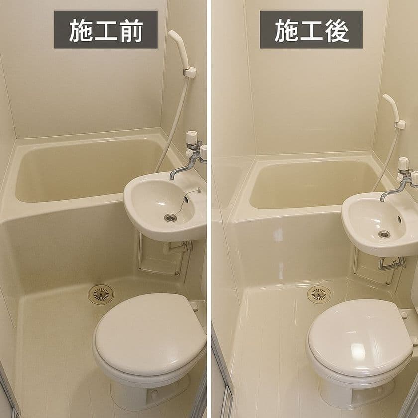 <東京エリア限定> 新品のような輝きを再現!
「光沢仕上げの浴室クリーニング」サービスを
リファインが12月から提供開始