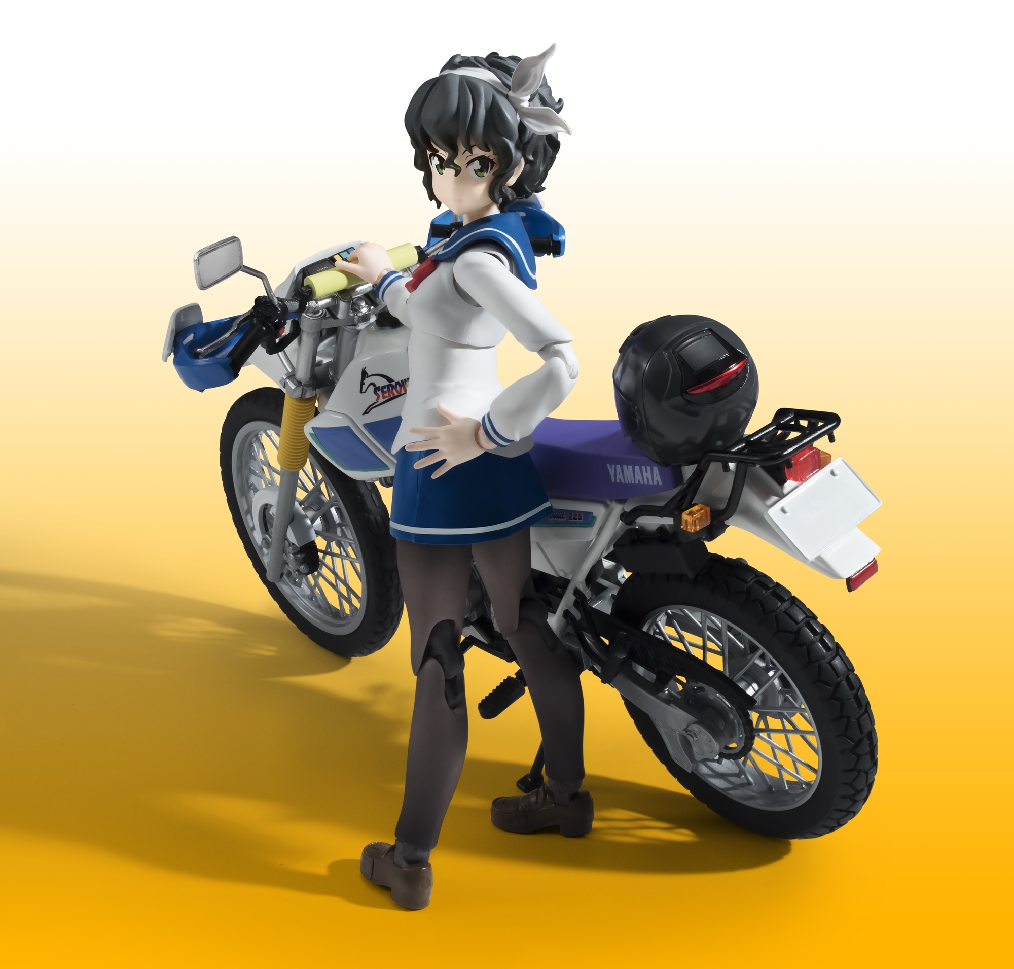 日常系バイクアニメ ばくおん より天野恩紗 あまの おんさ と愛車 Serow225wが立体化 株式会社バンダイ ネット戦略室のプレスリリース