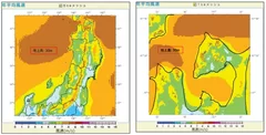 局所風況マップ(北海道・青森)
