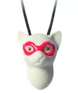 Cat with mask pendant