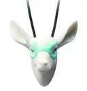 Fawn with mask pendant