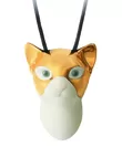 Masked cat pendant
