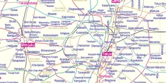 英語版の路線図イメージ