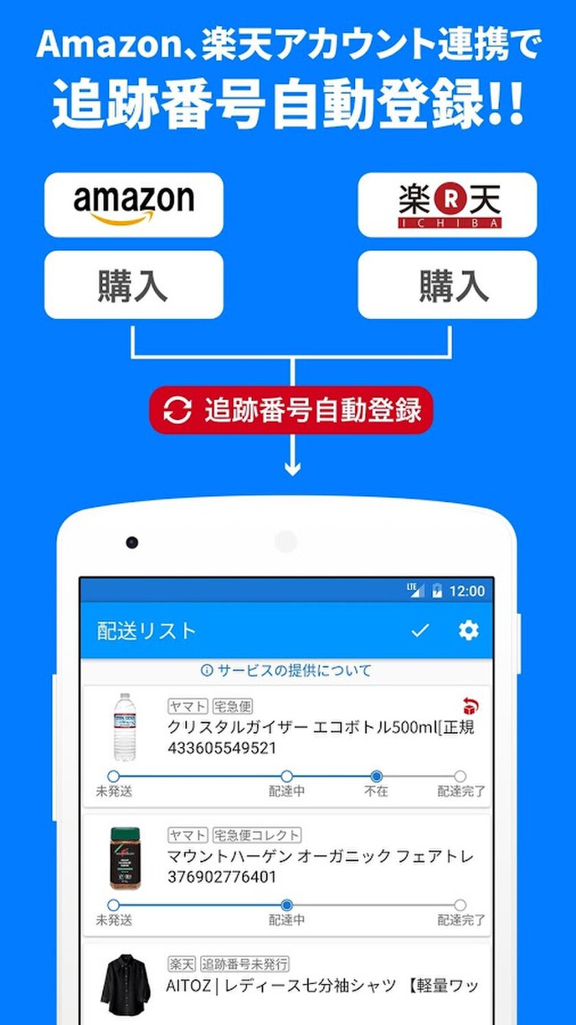 Amazon、楽天と自動連携！