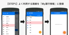「My運行情報通知」の設定手順（1）