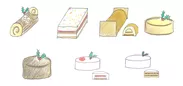 7種のケーキイメージ