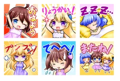 LINEスタンプ「キューポッシュフレンズ壱ver.」