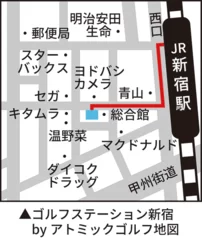 ゴルフステーション新宿 地図