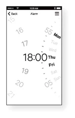 アラーム設定画面イメージ