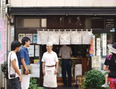 現「書生」と本郷商店会の店主