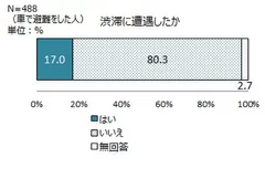 ＜画像16　渋滞に遭遇したか＞