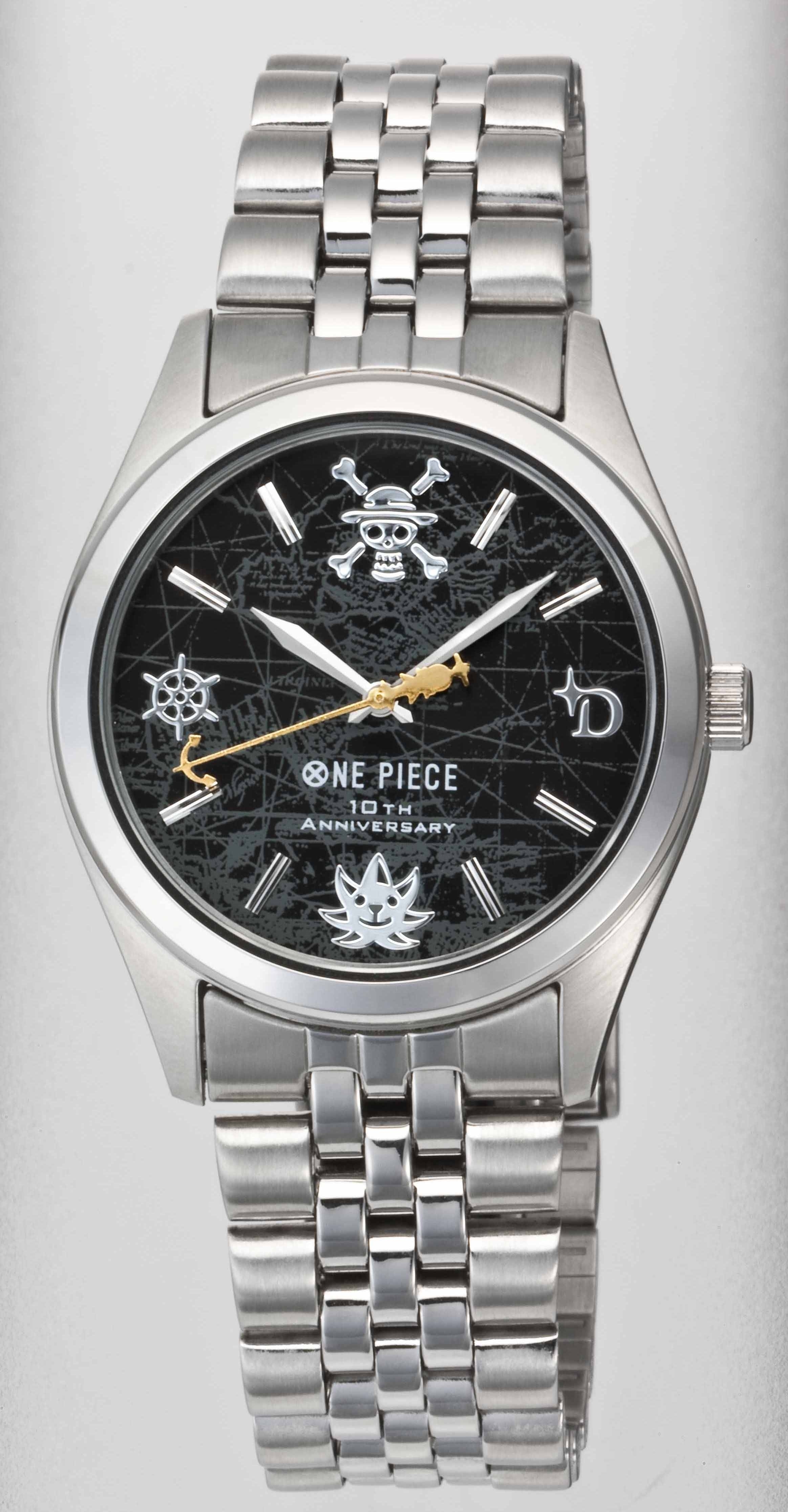 40×35mmワンピース10周年記念公式ウォッチ　腕時計
