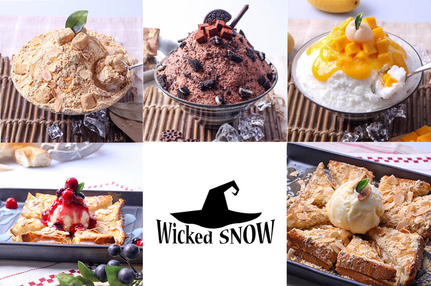 韓国発かき氷カフェ Wicked Snow から日本限定メニュー 生イチゴとチェリーをトッピングしたフワフワ食感 6 1発売 株式会社jy Companyのプレスリリース