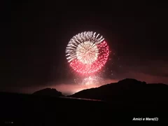 テラスから見える逗子海岸花火大会