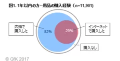 図1.1年以内のカー用品の購入経験