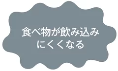 猫背の悪影響：食べ物が飲み込みにくくなる