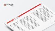 ウェブブラウザー「Vivaldi」、日本語ユーザー向けにリーダービューの縦書き表示に対応
