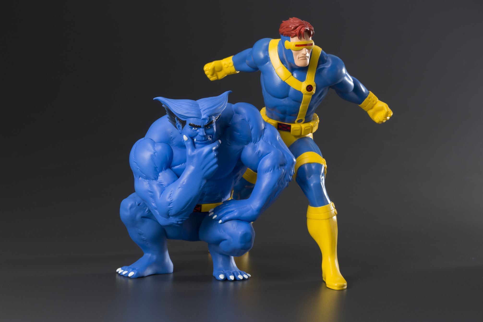 アニメのセル画から飛び出した あの X Men からサイクロプスとビーストが2体セットになって商品化 株式会社壽屋のプレスリリース