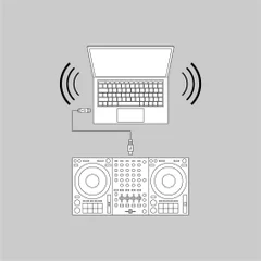 USBケーブル1本でPC/Macと接続してDJプレイを行えるサウンドカード(オーディオインターフェイス)内蔵