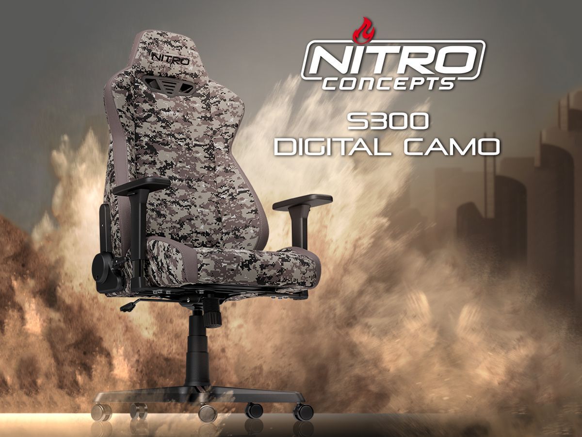 Nitro Conceptsデジタルカモのゲーミングチェア - 椅子