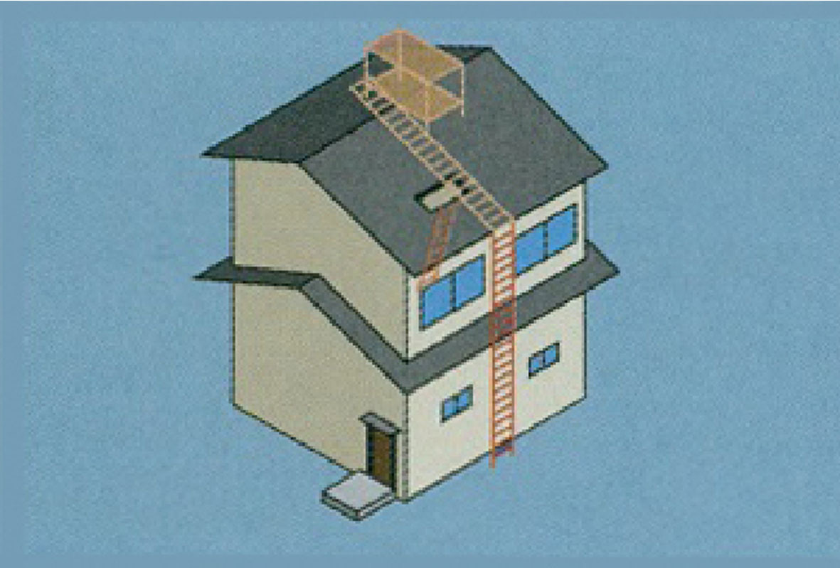 フジワラ産業 一戸建用 屋根上避難設備 の設置を提案 近年発生件数が増加傾向にあるゲリラ豪雨に備えて フジワラ産業株式会社のプレスリリース