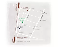 銀座店移転先地図