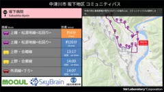 2018年に岐阜県中津川市で提供したサイネージ