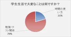 学校生活で大変なことはなんですか？