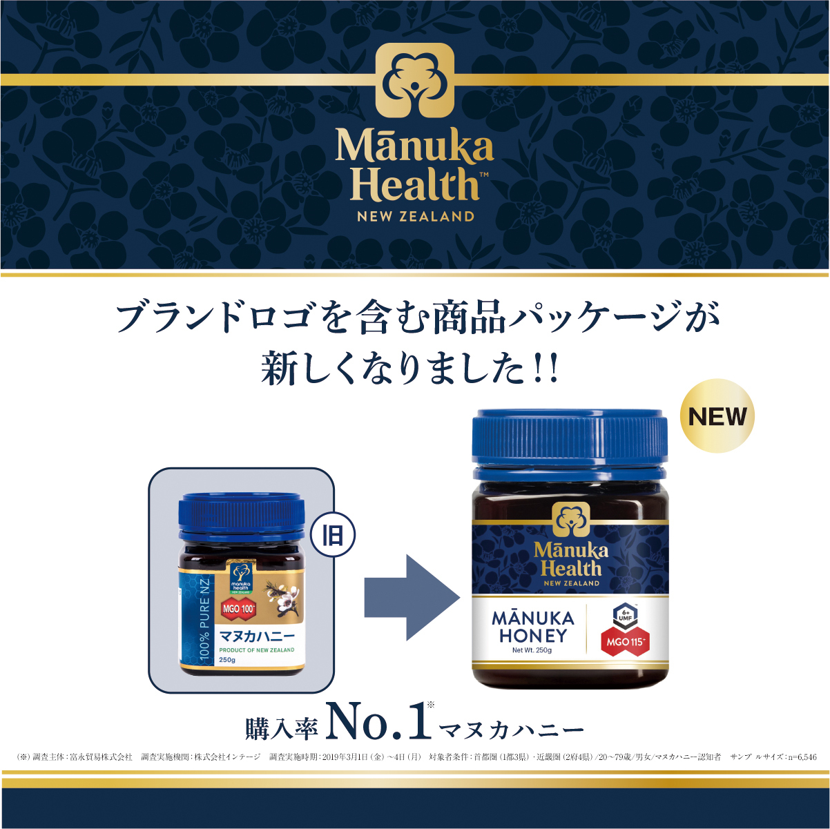 マヌカハニー日本国内no 1ブランド マヌカヘルス 19年夏 デザインを一新し新価格で7 16に販売スタート 富永貿易株式会社のプレスリリース