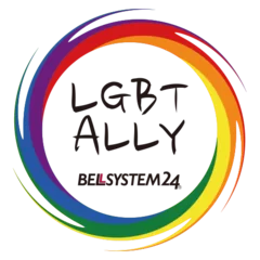 ■当社作成の「LGBT ALLY」ロゴマーク