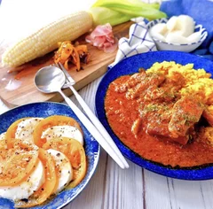 ゴヒイキで届いたお野菜で作ったチキンカレー