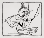 トーベ・ヤンソン　《「ムーミン谷の夏まつり」挿絵》　1954年　インク・紙　ムーミン美術館