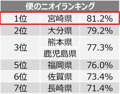 便のニオイランキング