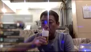 飲みながらの配信風景