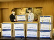 合計4万枚のマスクを京都市・福知山市へ寄付
