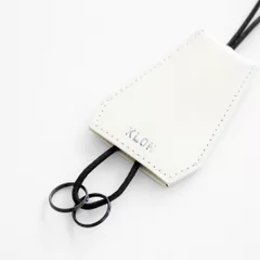 LEATHER CLOCHETTE WHITE