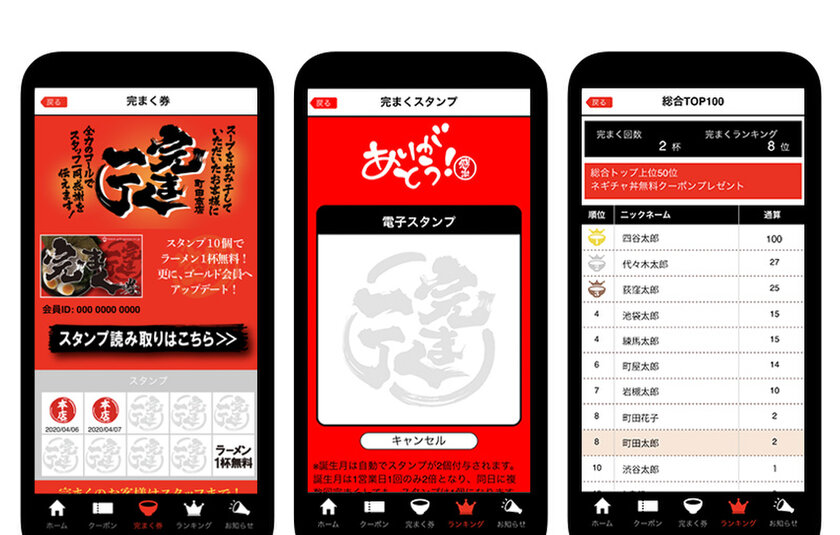 人気ラーメン店『町田商店 』の公式アプリに『betrend』が採用～“スープを飲み干すと貯まる”ユニークなスタンプ機能を搭載～｜ビートレンド株式会社のプレスリリース