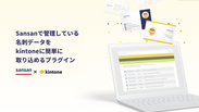 クラウド名刺管理サービス「Sansan」と、業務改善プラットフォーム「kintone」のデータを連携するkintoneプラグイン「kintone with Sansan」を提供開始