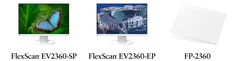 「FlexScan EV2360-SP」「FlexScan EV2360-EP」「FP-2360」