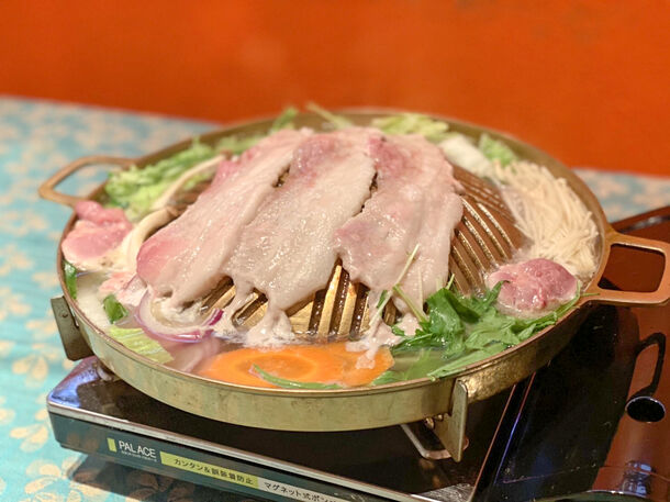 [新品] ムーガタ鍋（真鍮製）タイ料理 焼肉鍋　ムーカ