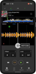 限られたモバイルの画面内でも快適で効率的なDJ準備を実現する新機能(QUICK CUE)