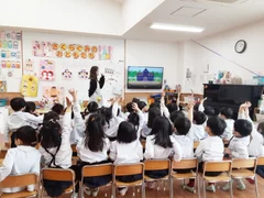 新森幼稚園様学習の様子