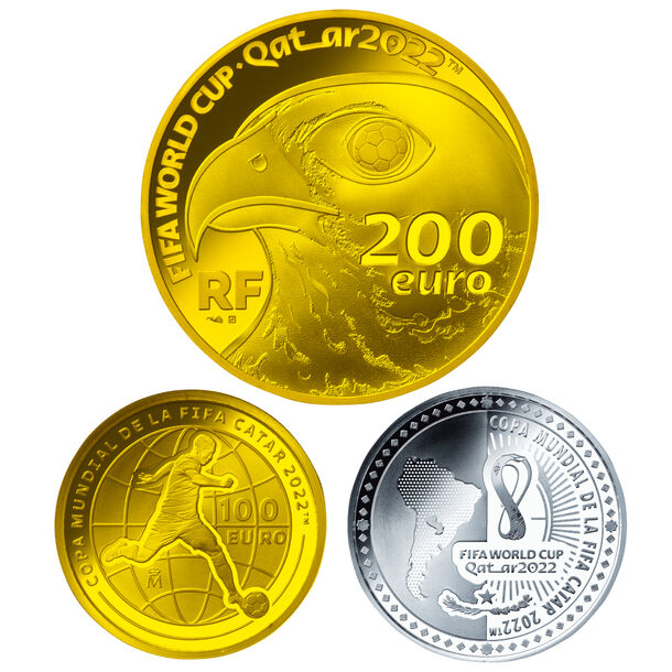 前回王者フランス スペイン パラグアイの3カ国から発行 Fifaワールドカップカタール22 公式記念コイン 6月21日 月 より 国内第1次予約販売開始 泰星コイン株式会社のプレスリリース