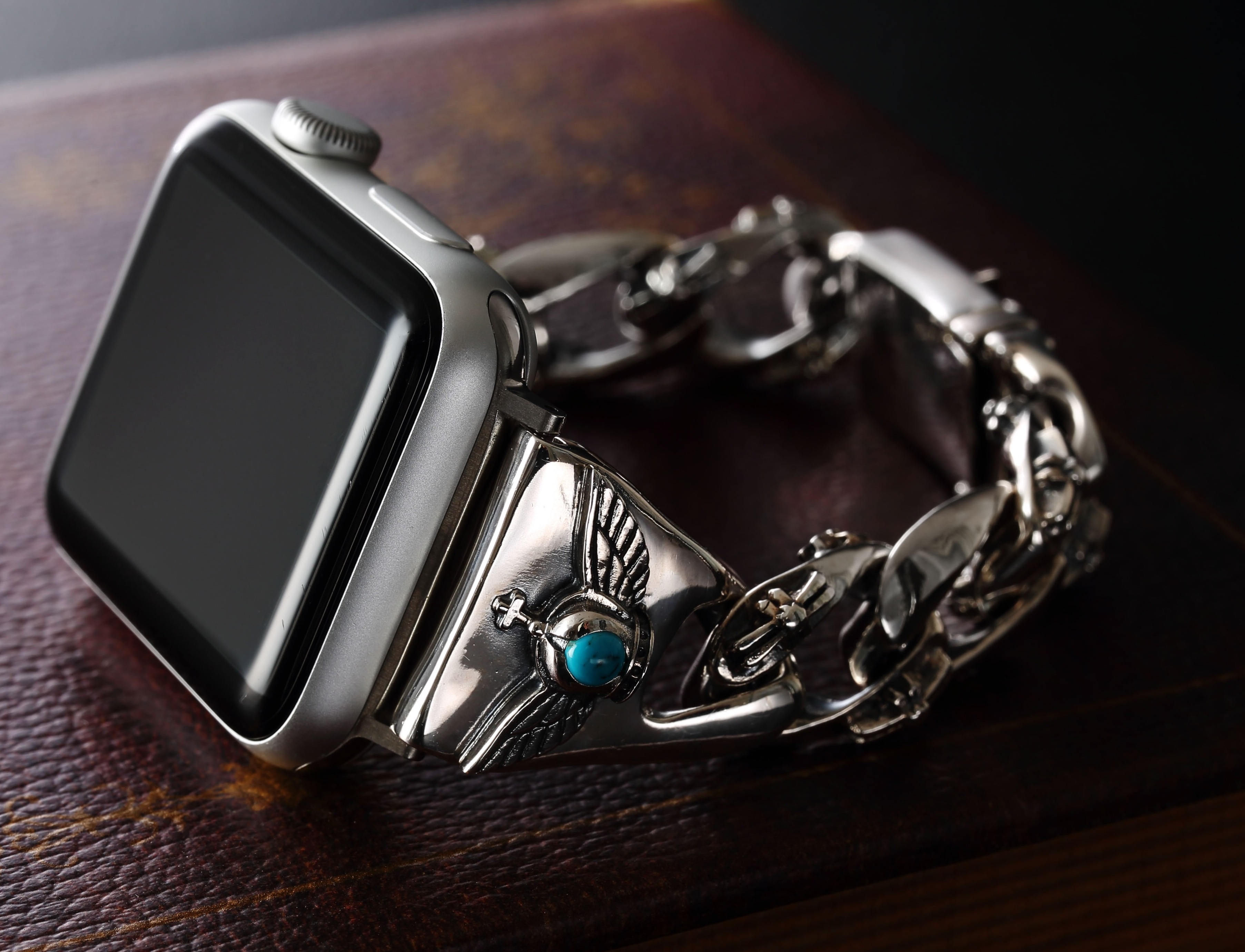 シルバー925 アップルウォッチ Apple Watch バンド - 金属ベルト