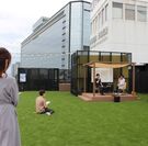 京阪シティモール屋上庭園 人工芝エリア