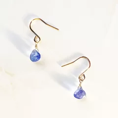 [14Kgf] Tanzanite pierce (marron)