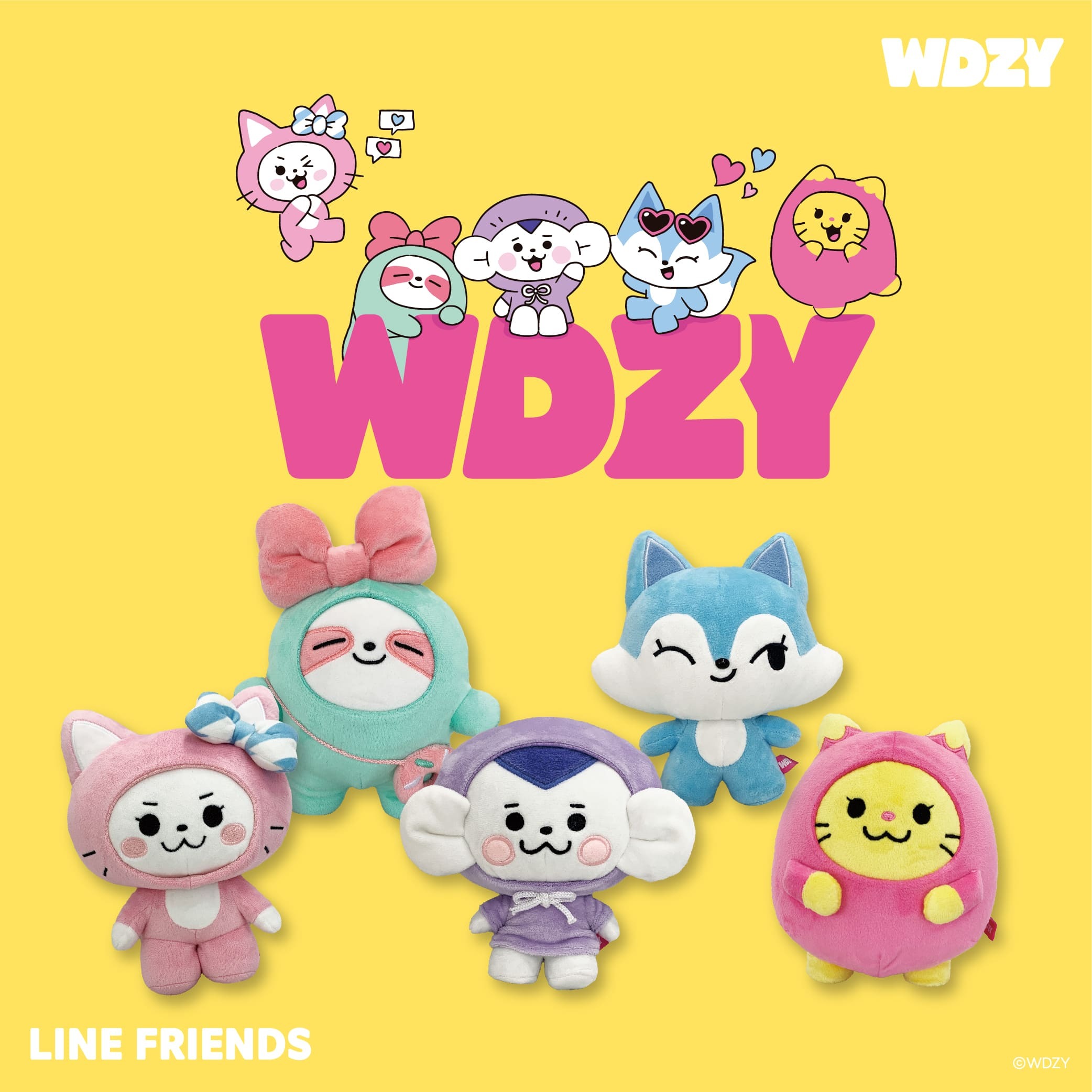 Line Friendsとitzyが生んだキャラクター Wdzy のグッズエスケイジャパンから10月より発売開始 株式会社エスケイジャパンのプレスリリース